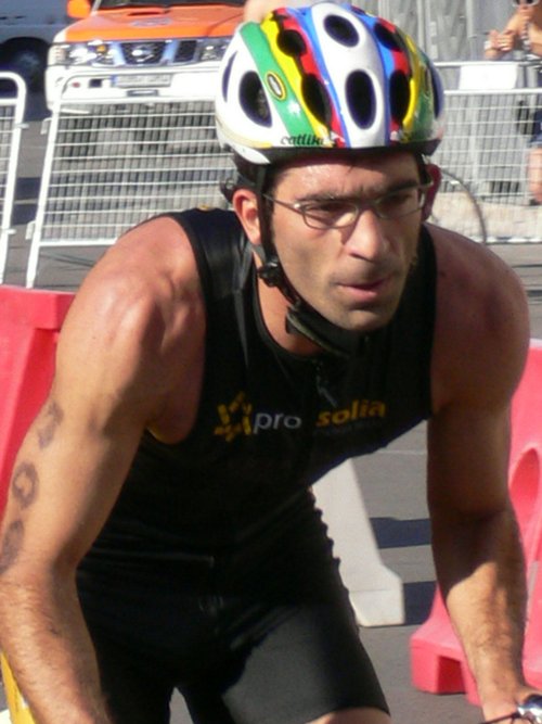 Fotografia de triatleta, Chico de 46 años