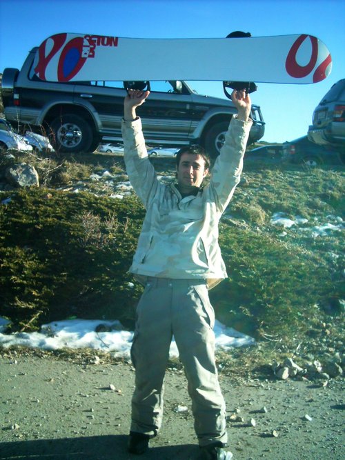 Fotografia de snowboarder, Chico de 44 años